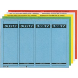 Leitz, Etiquettes pour dos de classeur, 61x192mm, bleu, 1685-20-35