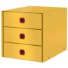 Leitz, Bloc de classement, Click & Store, Cosy, 3 tiroirs, jaune, 5368-00-19