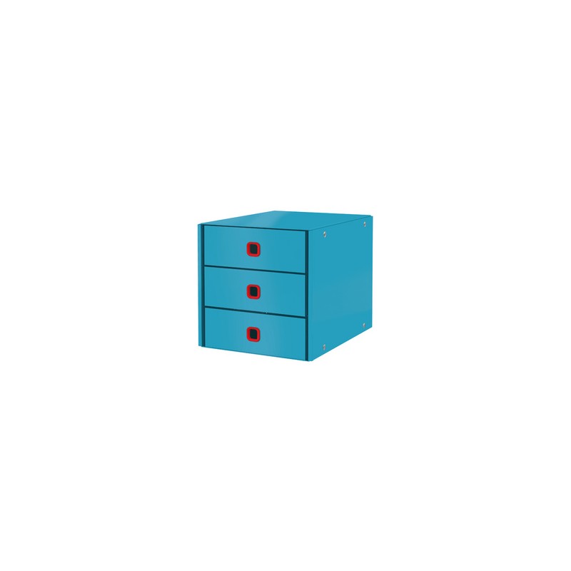 Leitz, Bloc de classement, Click & Store, Cosy, 3 tiroirs, bleu, 5368-00-61