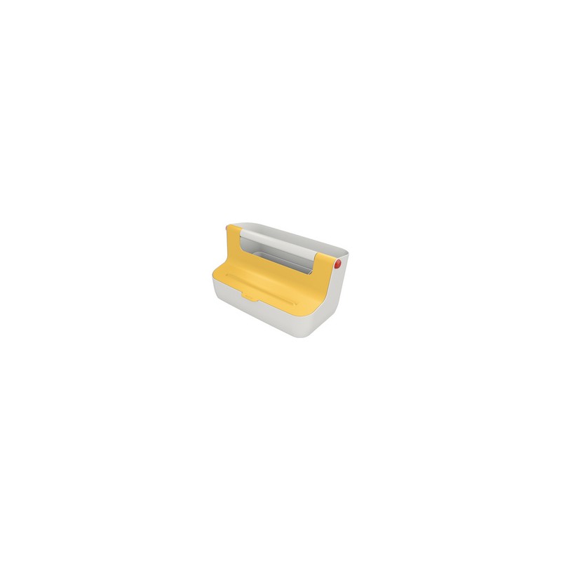 Leitz, Boîte de rangement portable, Cosy, gris clair jaune, 6125-00-19
