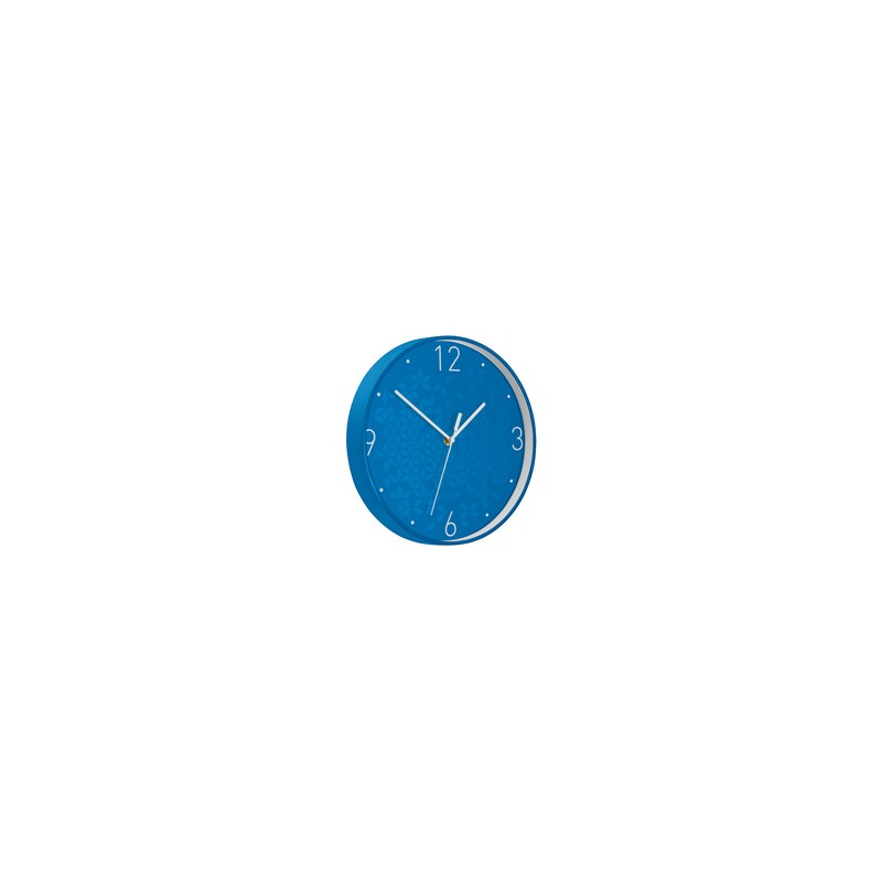 Leitz, Horloge murale, WOW, mouvement à quartz, bleu, 9015-00-36