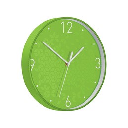 Leitz, Horloge murale, WOW, mouvement à quartz, vert, 9015-00-54