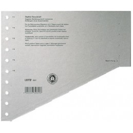 Leitz, Intercalaires échelon, format A4, Extra large, gris, 1651-00-85