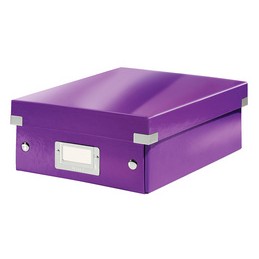 Leitz, Boîte de rangement, Click & Store, WOW, petit, violet, 6057-00-62
