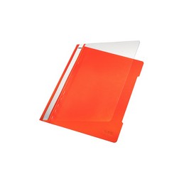 Leitz, Chemise à lamelle, Standard, format A4, PVC, orange, 4191-00-45