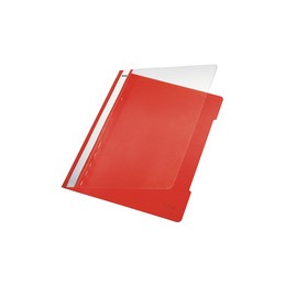 Leitz, Chemise à lamelle, Standard, format A4, PVC, rouge clair, 4191-00-20