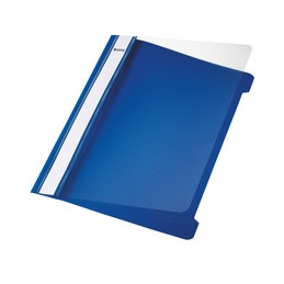 Leitz, Chemise à lamelle, Standard, format A5, PVC, bleu, 4197-00-35