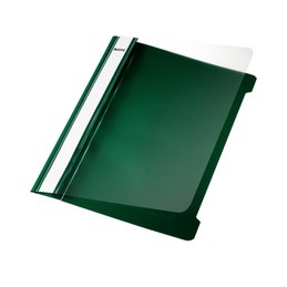 Leitz, Chemise à lamelle, Standard, format A5, PVC, vert, 4197-00-55