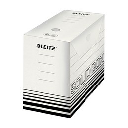 Leitz, Boîte à archives, Solid, 150mm, blanc noir, 6129-00-01