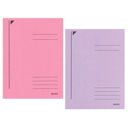 Leitz, Chemise trieur, format A4, carton robuste coloré 430g, Rose, 3924-00-22