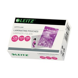 Leitz, Pochettes de plastification, Cartes de visite, 60x90mm, 7369-00-02