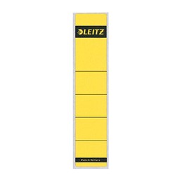 Leitz, Etiquettes pour dos de classeur, 39x192mm, jaune, 1643-00-15