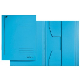 Leitz, Chemise, format A3, 3 rabats, carton 320g, bleu, 3923-00-35