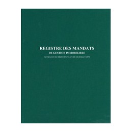 Elve, Registre des mandats de gestion immobilière, 200 pages, 1411
