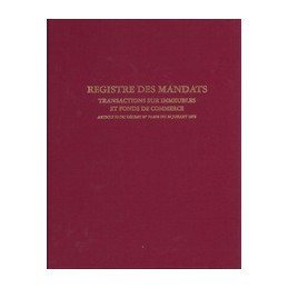 Elve, Registre, Mandat Transaction Immobilière, 200 pages, 1410