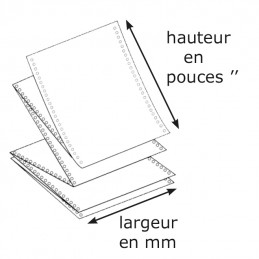 Elve, Papier listing en continu, 380mmx12 (30,50 cm), 382071