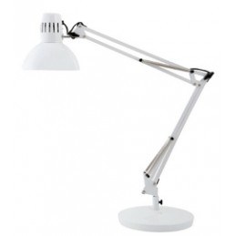 Alba, Lampe de bureau, LED, pince et socle, blanc, ARCHI BC