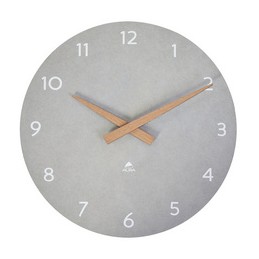 Alba, Horloge murale, montre à quartz, gris, HORMILENA G