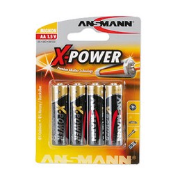 Ansmann, Pile alcaline, X-Power, Mignon AA, blister de 4, 5015663