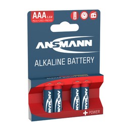 Ansmann, Piles alcaline, RED, Micro AAA, LR03, Blister de 4, 5015553