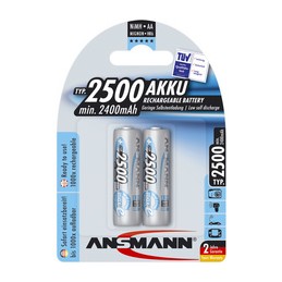 Ansmann, Piles rechargeables, NiMH, maxE, Mignon AA, 2.500 mAh, 5035432