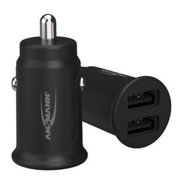 Ansmann, Chargeur voiture, USB, In-Car-Charger, CC212, 2 ports, 1000-0030