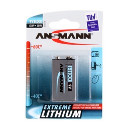 Ansmann, Extreme, Lithium, E-bloc, 9V, 6AM6, 10.8V, 600 mAh, 5021023