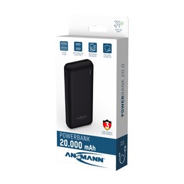 Ansmann, Batterie externe, mobile, PB212, 20.000 mAh, noir, 1700-0133