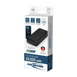 Ansmann, Batterie externe, mobile, PB320PD, 20.000 mAh, 1700-0147