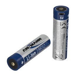 Ansmann, Pile rechargeable, Li-Ion, 18650, 3.400 mAh, 1307-0003
