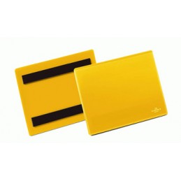 Durable, Pochette d'identification, magnétique, jaune, 163x88mm, 174204