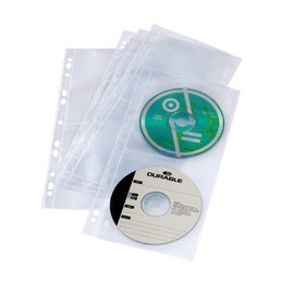 Durable, Pochettes perforées, CD DVD, COVER LIGHT S, 5282-19