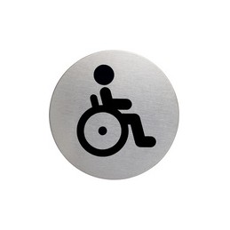 Durable, Pictogramme, WC pour Handicapés, diamètre 83mm, 4906-23