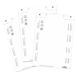 Durable, Planche d'impression pour badges, 30x60mm, blanc, 1451-02