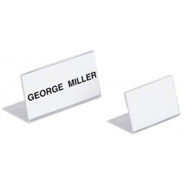 Durable, Porte-noms pour table, en forme L, en acrylique, 8055-19
