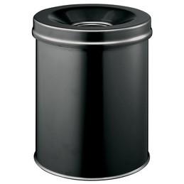 Durable, Corbeille à papier, SAFE, ronde, 15 litres, noir, 3305-01