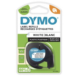 Dymo, Ruban d'étiquette, LetraTag, plastique, 12mmx4m, S0721660