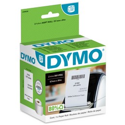 Dymo, Etiquettes pour reçus, LabelWriter, 57mmx91m, blanc, 2191636