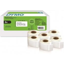Dymo, Etiquettes d'expédition, LabelWriter, 25x54mm, blanc, 2177564