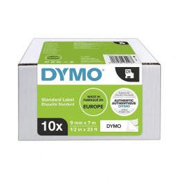 Dymo, Ruban d'étiquette, D1, 9mmx7m, pack de 10, 2093096