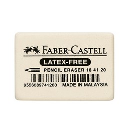 Faber Castell, Gomme en caoutchouc, 7041-20, blanc, 184120