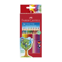 Faber Castell, Crayons de couleur, Colour GRIP, étui de 24, 112424