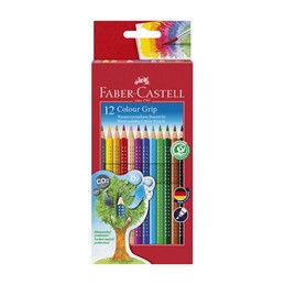Faber Castell, Crayons de couleur, Colour GRIP, étui de 12, 112412