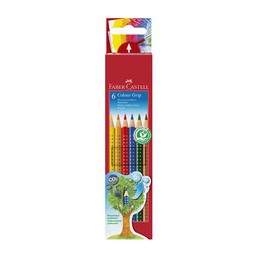 Faber Castell, Crayons de couleur, Colour GRIP, étui de 6, 112406