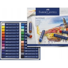 Faber Castell, Pastels à l'huile, STUDIO QUALITY, étui de 24, 127024