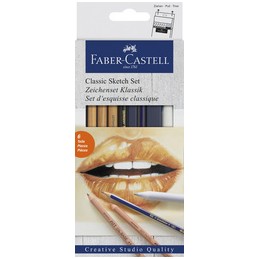 Faber Castell, Set d'esquisse, Classique, Kit, 6 pièces, 114004