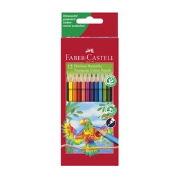 Faber Castell, Crayons de couleur, triangulaires, étui de 12, 116512