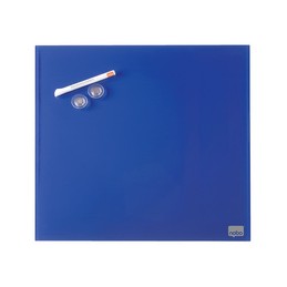 Nobo, Tableau magnétique en verre, 450x450mm, Bleu, 1903953
