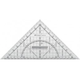 Faber Castell, Equerre géométrique, GRIP, grand, avec poignée, 171010