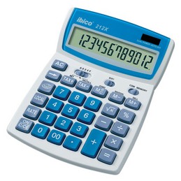 Ibico, Calculatrice de bureau, 212X, écran LCD, 12 chiffres, IB410086